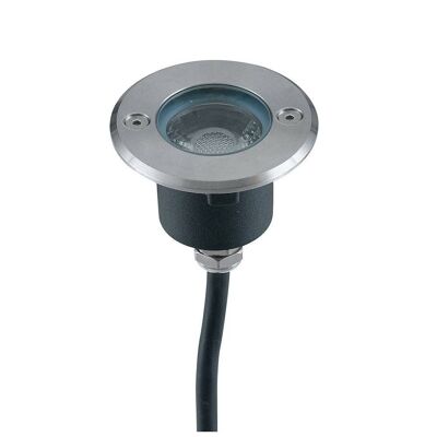 Walk walk-over recessed spotlight, in steel and COB-LED-WALK-R7C LED