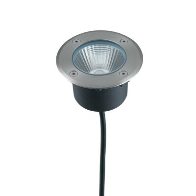 Walk walk-over recessed spotlight, in steel and COB-LED-WALK-R11C LED