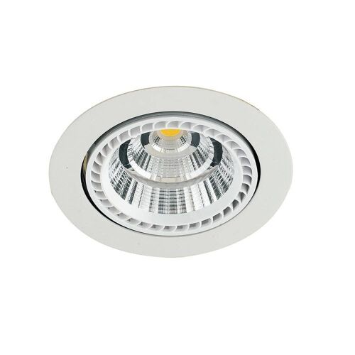 Incasso LED Delta bianco satinato con testa estraibile ed orientabile-INC-DELTA-8