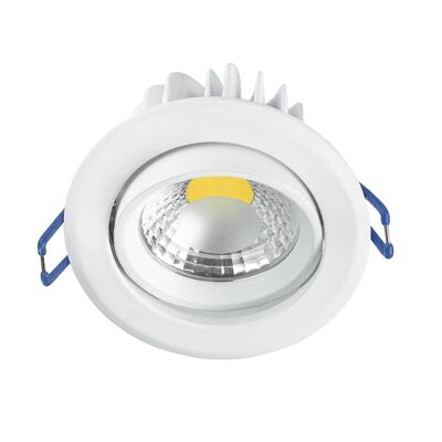 Incasso LED Krone 5W orientabile in alluminio-INC-KRONE-5C BCO