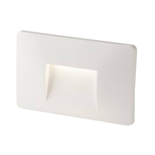Incasso segnapassi Breen LED SMD 3W, disponibile in bianco o antracite goffrato e con doppio sistema di fissaggio a muro o su cassetta-INC-BREEN-503 BCO