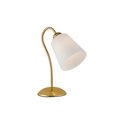 Lampe de table 1162 en métal et verre soufflé-I-1162/L GOLD