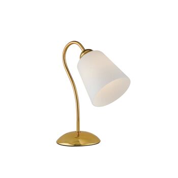 Lampe de table 1162 en métal et verre soufflé-I-1162/L GOLD 1