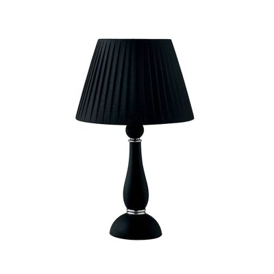 Table lamp Alfiere in blown glass and chrome finishes-I-ALFIERE/L1 NER