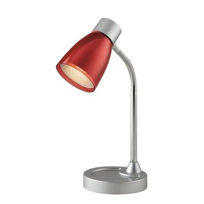 Arkimede Tischlampe mit verstellbarem Diffusor, erhältlich in vier Farben (1xE14)-LDT055ARK-ROSSO