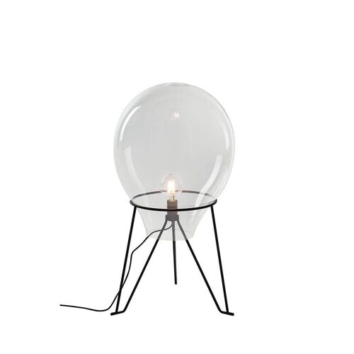 Lampada da tavolo Azuma in vetro soffiato e metallo nero-I-AZUMA-L38
