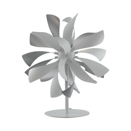 Lampada da tavolo Bloom in metallo con diffusori fogliati in alluminio disponibile in bianco e silver o color oro (4XG9)-I-BLOOM-L BCO