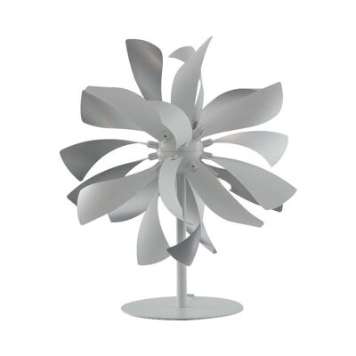 Bloom table lamp in metal with aluminum foliate diffusers available in white and silver or gold color (4XG9)-I-BLOOM-L BCO