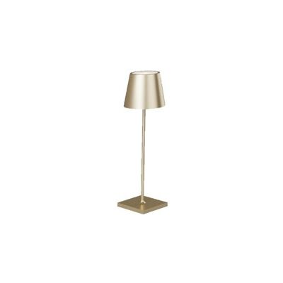 Drink table lamp in metal with battery included with dimmable warm light-LED-DRINK-GOLD