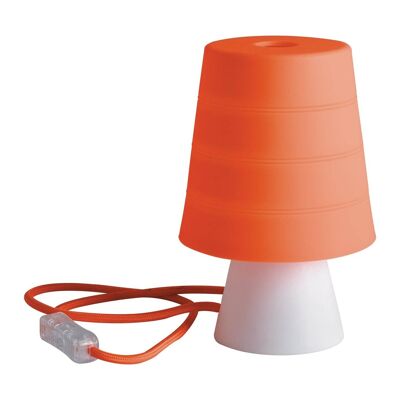 Tischlampe Drum aus Silikon, in verschiedenen Farben erhältlich (1xE14)-I-DRUM/L BCO