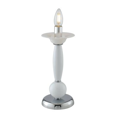 Estefan table lamp available in white, transparent or red (1xE14)-I-ESTEFAN-L1 BCO