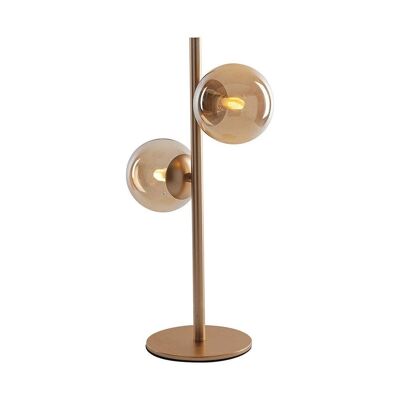 Honey table lamp in satin brass finished metal-I-HONEY-L2
