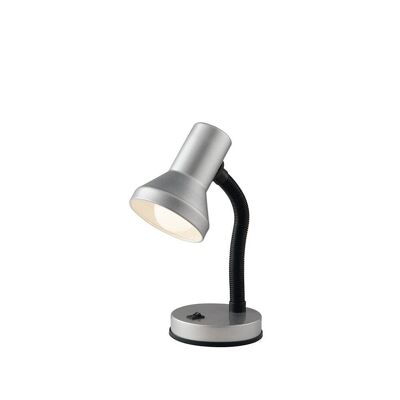 Lampe de table LDT avec bras flexible, disponible en différentes couleurs (1xE27)-LDT032-SILVER
