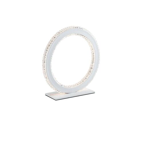 Lampada da tavolo LED Bryant 18W bianco e diamantato-LED-BRYANT-LC