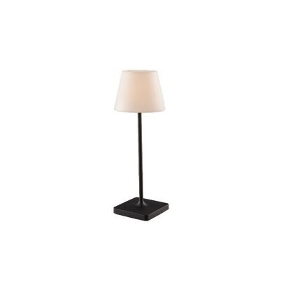 Battery-operated Jammin LED table lamp in embossed metal, dimmable warm light-LED-JAMMIN-L-NER