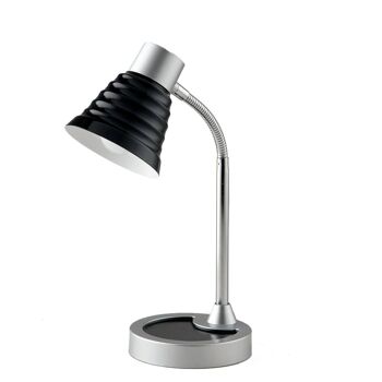 Lampe de table Leonardo avec diffuseur orientable. Disponible en blanc, noir, violet ou orange (1xE14)-LDT055LEO-NERO 1