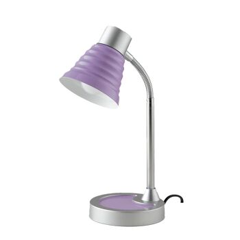 Lampe de table Leonardo avec diffuseur orientable. Disponible en blanc, noir, violet ou orange (1xE14)-LDT055LEO-NERO 2