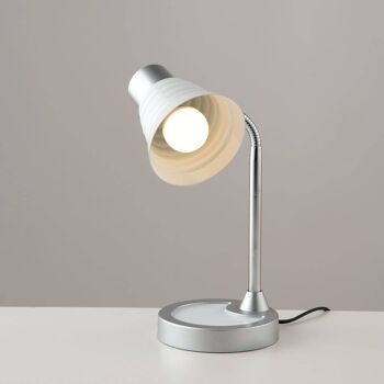 Lampe de table Leonardo avec diffuseur orientable. Disponible en blanc, noir, violet ou orange (1xE14)-LDT055LEO-NERO 5