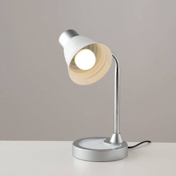 Lampe de table Leonardo avec diffuseur orientable. Disponible en blanc, noir, violet ou orange (1xE14)-LDT055LEO-VIOLA 4