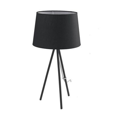Marilyn metal table lamp with fabric shade (1XE27)-I-MARILYN-L BLACK