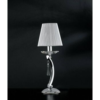 Lampe de table Orchestra en métal chromé avec cristaux-I-ORCHESTRA/LG1 5