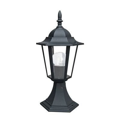 Milano outdoor table lamp in die-cast aluminum with transparent glass diffuser (1XE27)-LANT-MILANO/L1