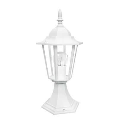 Milano outdoor table lamp in die-cast aluminum with transparent glass diffuser (1XE27)-LANT-MILANO/L1 BCO