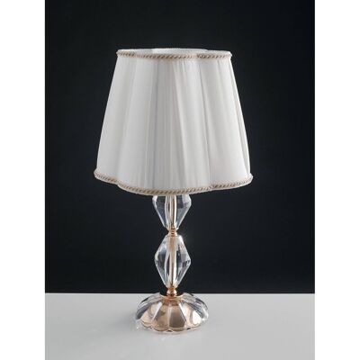 Riflesso table lamp, in crystal and gold or chrome finish (1XE14)-I-RIFLESSO/L1 GOLD