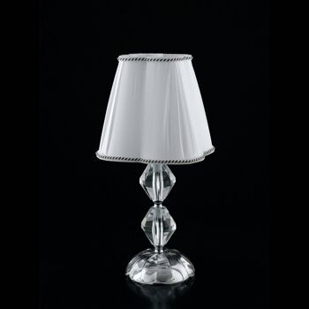 Lampe de table Riflesso, en cristal et finition dorée ou chromée (1XE14)-I-RIFLESSO/L1 1