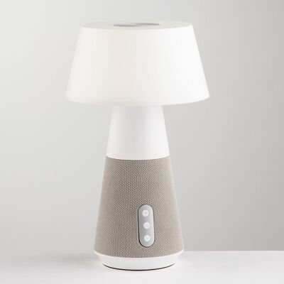 Lampada LED da tavolo DECIBEL ricaricabile 3W con dimmer e speaker bluetooth