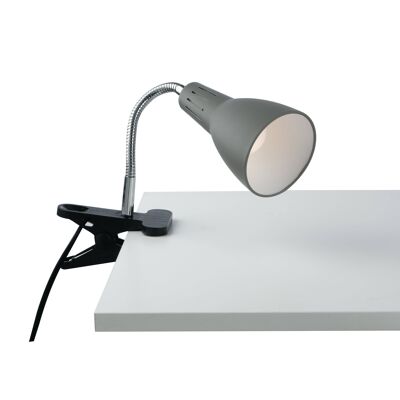 Lampada LOGIKO portatile con pinza e spina, in metallo con diffusore orientabile (1xE14)-I-LOGIKO-C NER