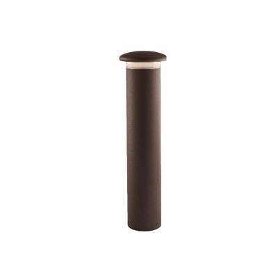 Lampada Palo per esterni Bitt in alluminio a LED integrato finitura antracite e corten goffrato-LED-BITT-P76-BRO