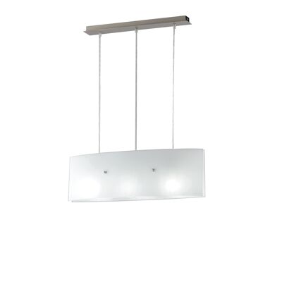 AMSTERDAM suspension lamp in metal and glass