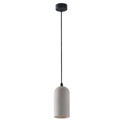 Lampadario a sospensione Ando in cemento naturale grigio (1XE27)-I-ANDO-S10