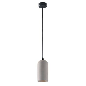 Lampe à suspension Ando en béton gris naturel (1XE27)-I-ANDO-S10 1
