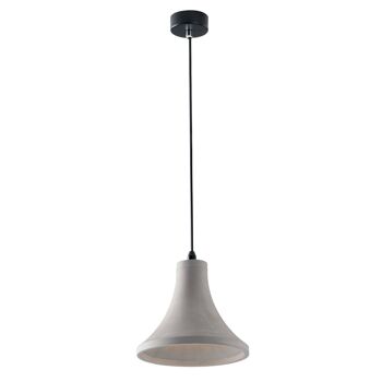 Lampe à suspension Ando en béton gris naturel (1XE27)-I-ANDO-S10 3