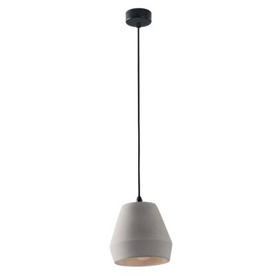 Ando suspension lamp in natural gray concrete (1XE27)-I-ANDO-S18