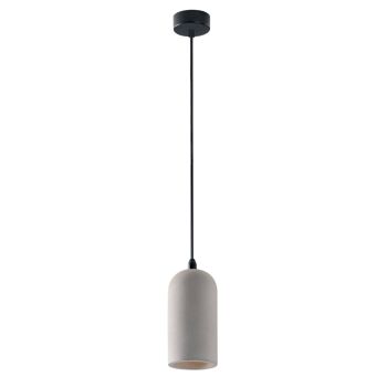 Lampe à suspension Ando en béton gris naturel (1XE27)-I-ANDO-S22 3