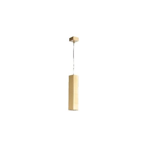 Lampadario a sospensione Fluke con struttura quadrata, in metallo bianco, nero, marrone e oro spazzolato. Disponibile in due dimensioni(1XGU10)-I-FLUKE-S30Q ORO