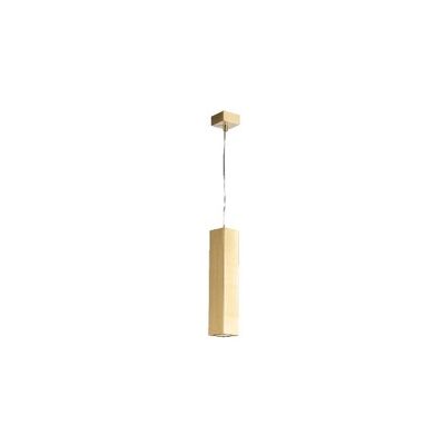 Fluke pendant lamp with square structure, in white, black, brown and brushed gold metal. Available in two sizes (1XGU10)-I-FLUKE-S30Q GOLD