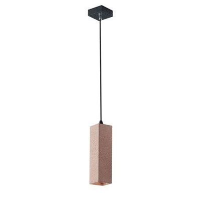 Kruk suspension lamp with square structure in natural concrete (1XGU10)-I-KRUK-Q-S1 MAT