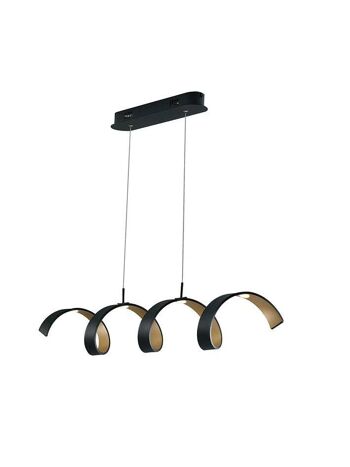 Suspension LED HELIX avec hélice en aluminium avec intérieur fini-LED-HELIX-S4 NER 1