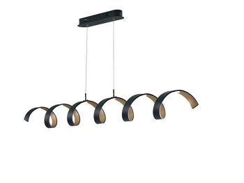 Suspension LED HELIX avec hélice en aluminium avec intérieur fini-LED-HELIX-S4 NER 4