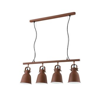 Lustre suspension LEGEND avec diffuseurs orientables avec intérieur blanc (4xE27)-I-LEGEND-S4 BRO 1