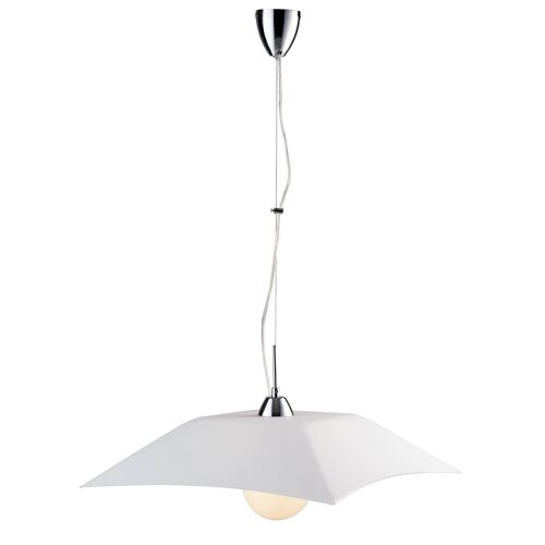 Lampadario a sospensione OSIRIDE in vetro bianco satinato (1XE27)-I-OSIRIDE-S50