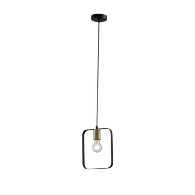 Black and Gold or White and Silver Metal Smith Pendant Chandelier (1XE27)-I-SMITH-S1