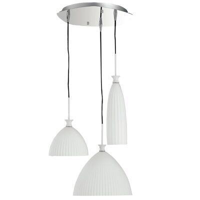 Swing pendant lamp in white-paste glass (3XE14)-I-SWING-SP-3