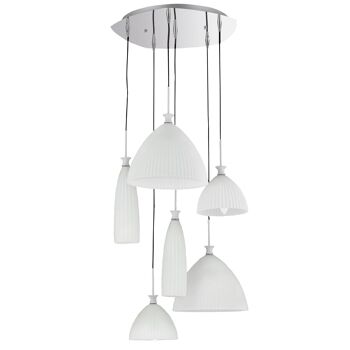 Suspension Swing en pâte de verre blanche (6XE14)-I-SWING-SQ-6 1