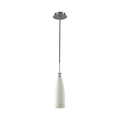 Swing pendant lamp in white-body or amber glass, single light (1xE14)-I-SWING-SP-1