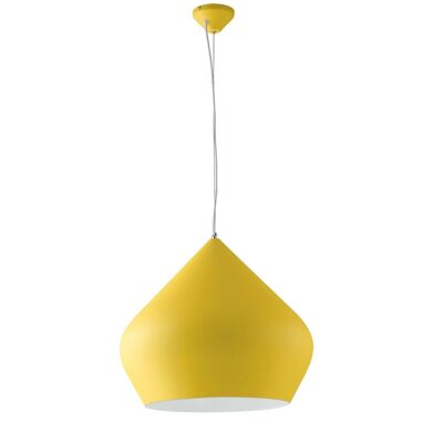 Lampadario a sospensione Tholos in metallo con interno oro o bianco. Disponibile in vari colori (1xE27)-I-THOLOS-S52 GIA